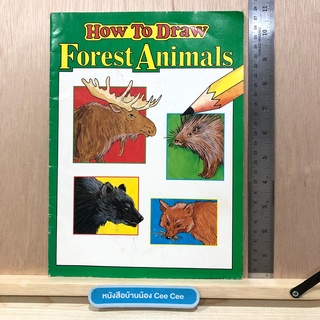 หนังสือภาษาอังกฤษ หัดวาดรูป ปกอ่อน How To Draw Forest Animals