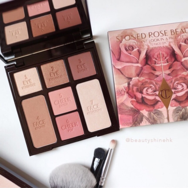 พร อมส ง ของแท Charlotte Tilbury Instant Look In A Palette Stoned Rose Beauty Shopee Thailand