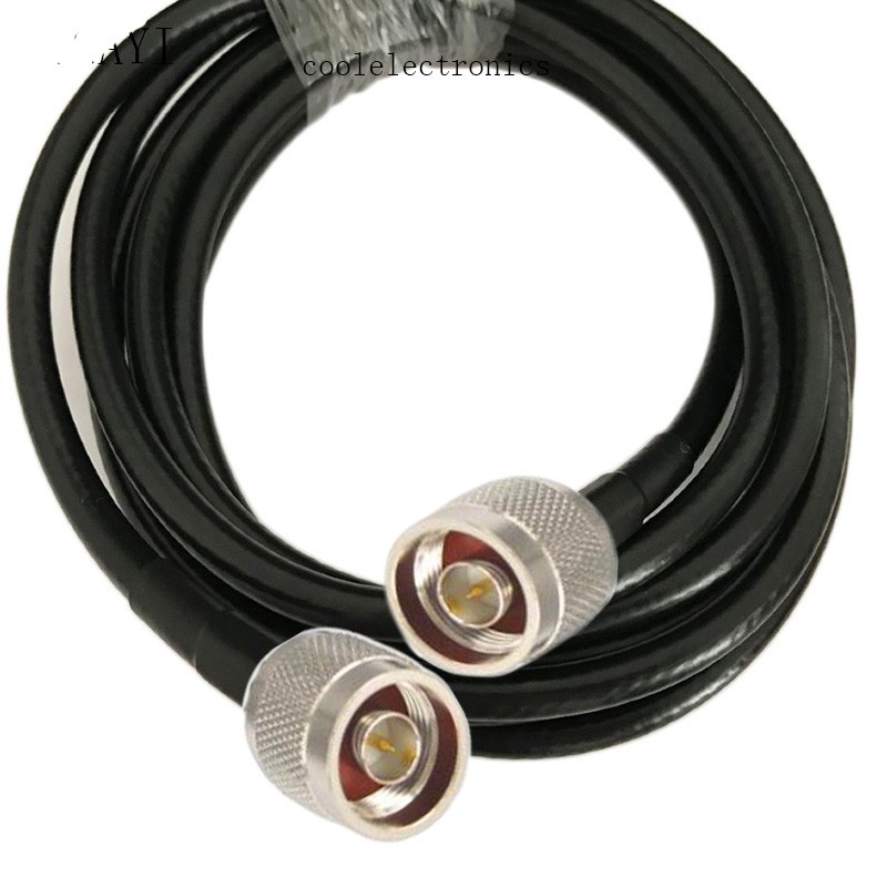 N Male to N Male connector 5D-FB 50-5 RG6 RF Coaxial Cable Adapter Coax Low Loss Cable 50ohm 1 M 2 M