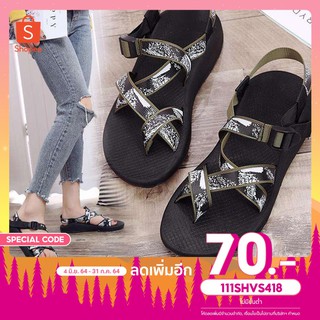 [ลดเพิ่ม 70 โค้ด 111SHVS418] รองเท้าแตะแบบสวม Unisex ชาโค Men Women Hiking Sandals รองเท้าแตะรัดส้นสตรี พร้อมส่ง!!!