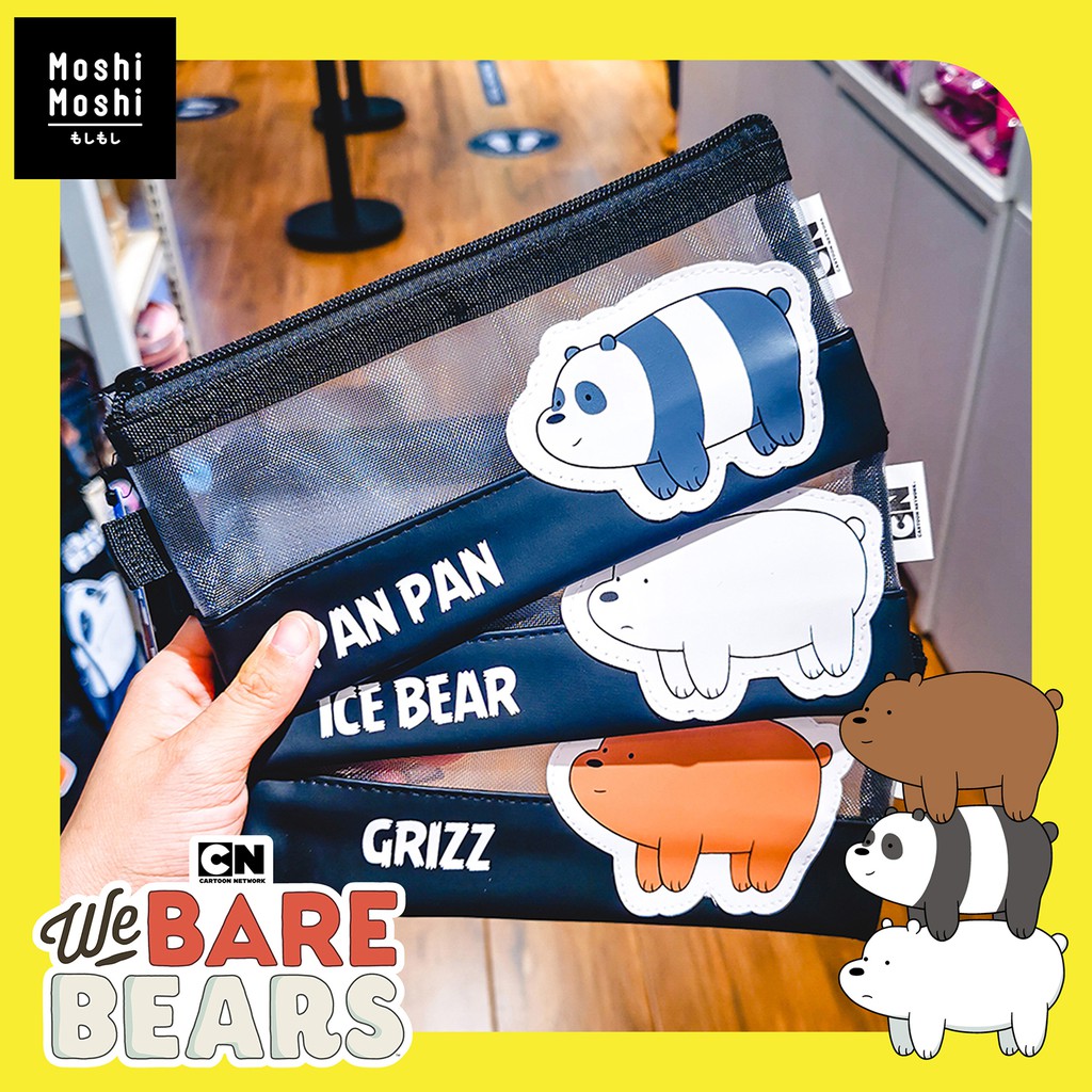 Moshi Moshi กระเป๋าน้องหมี WE BARE BEARS กระเป๋าสตางค์ ดินสอ เครื่องสำอางค์ 3 แบบ 3 ไซส์ 3 สไตล์