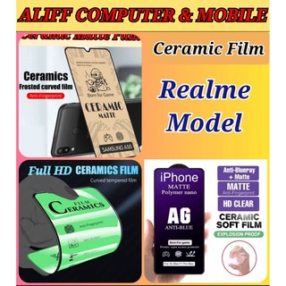 [ALIFF] ฟิล์มกระจกนิรภัยเซรามิค สําหรับเล่นเกม REALME MODELS