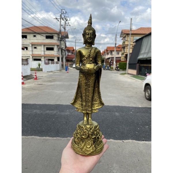 พระพระประจำวันพุธ พระปางอุ้มบาตร สูง15นิ้ว