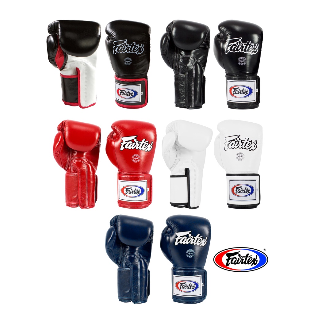 นวมชกมวย Fairtex Muay Thai Boxing Gloves BGV5 Super Sparring Gloves Genuine Leather หนังแท้ Pls place 1 pair/order