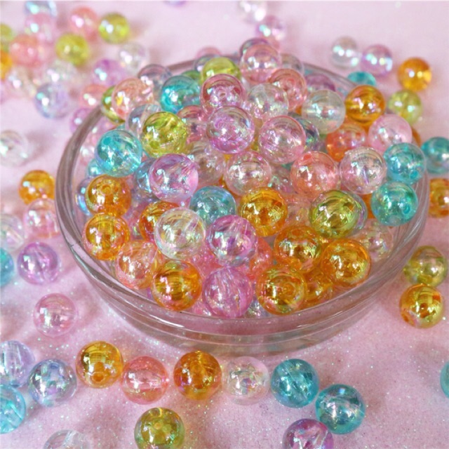 ลูกปัดรุ้งใส size3mm./4mm./6mm./8mm./10mm. "Made in Japan"