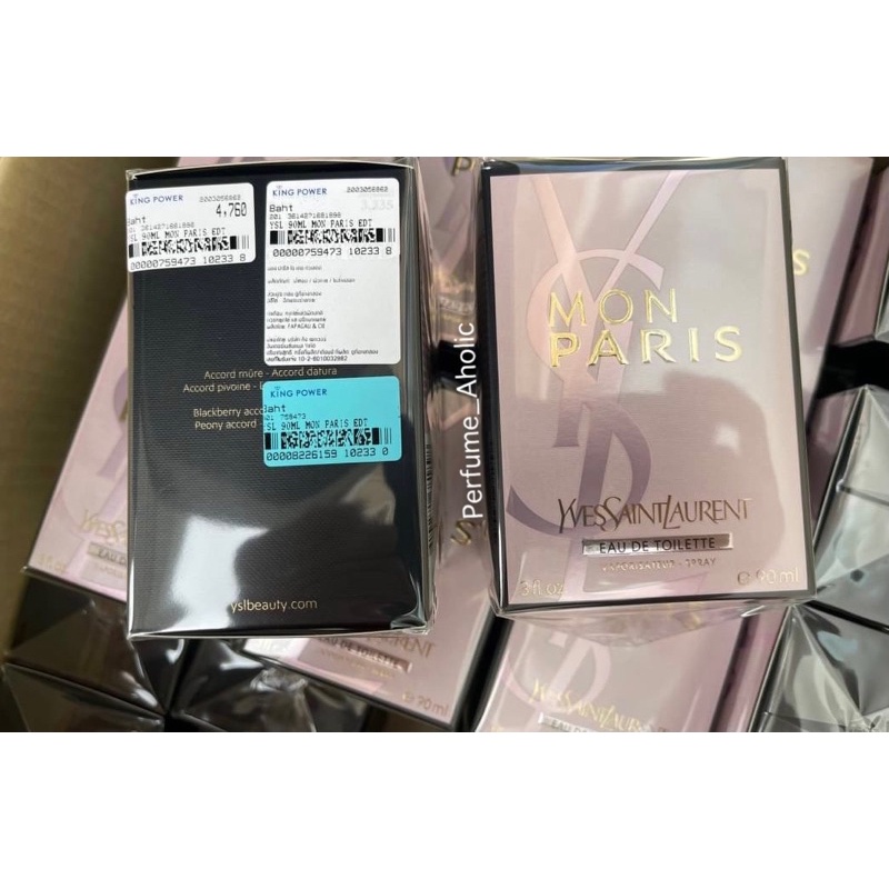 YSL Mon Paris EDT 90ml กล่องซีล ป้าย King Power แท้100 perfumebeauty