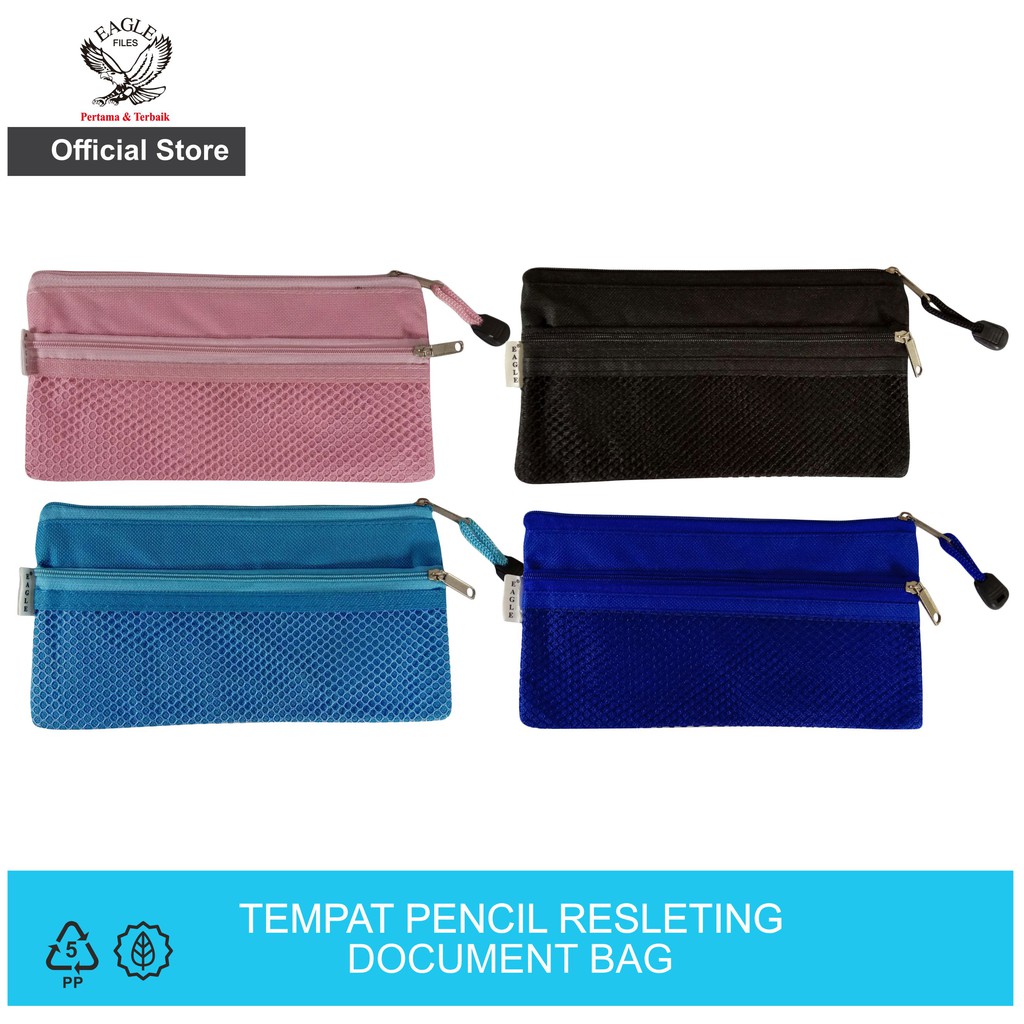 EAGLE แผนที่กระเป๋าซิปกระเป๋าเอกสารซิปกระเป๋าเอกสารกล่องดินสอ Bon Bill Paper B6