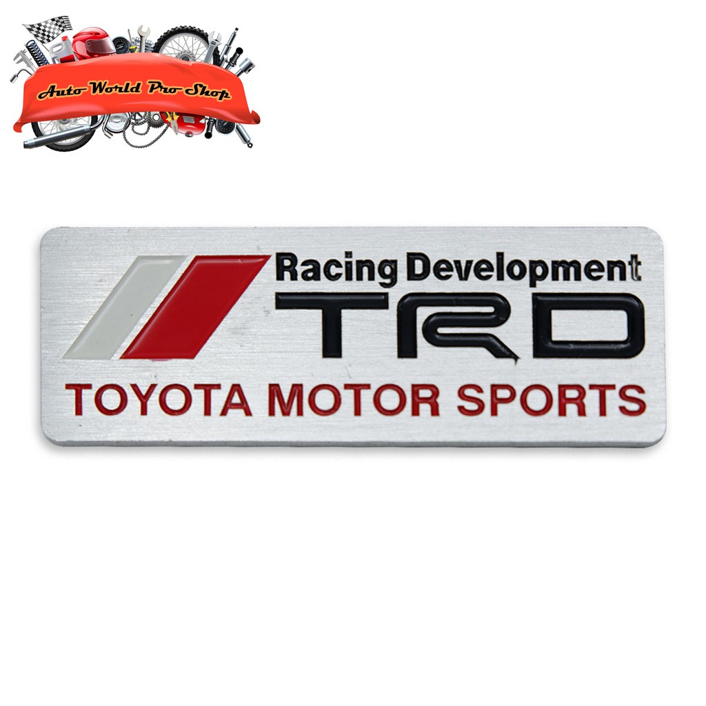 โลโก้ ติดท้าย เพลส "TRD Motor Racing" โตโยต้า โคโรลล่า อัลติส Corollar Altis, Camry, Hilux Vigo, Vios, Fortuner Toyota