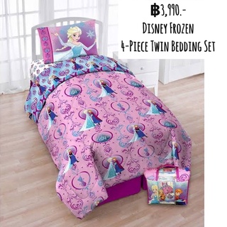 เซ็ทผ้าห่ม ผ้าปูที่นอน ลาย disney frozen 4-Piece Twin Bedding Set ของแท้จากเมกา