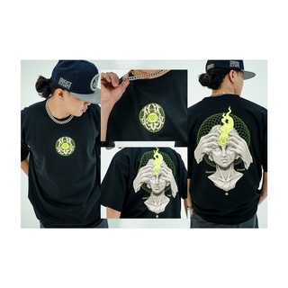 Hghmnds ONLINE - เสื้อยืด แขนสั้น พิมพ์ลายดวงตา