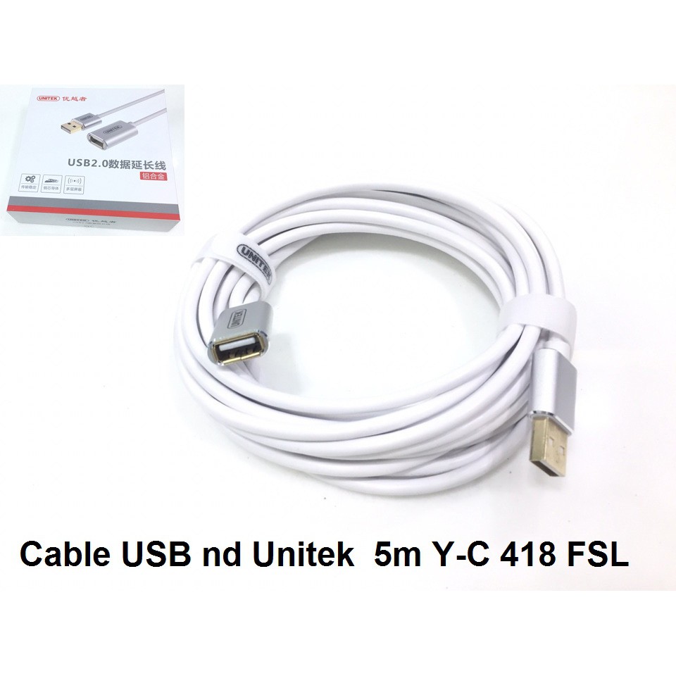 Unitek 5m YC 418 FSL สาย USB nd (2.0)