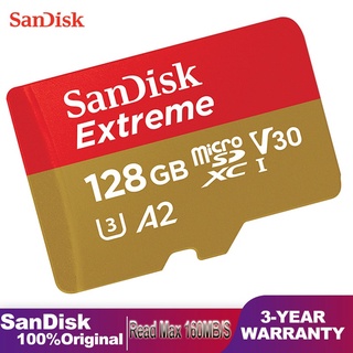 Sandisk Extreme การ์ด Micro SD A2 128GB MicroSDXC 512GB Extreme A2 UHS-I V30 U3 64GB Pro Micro