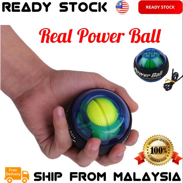 Power Ball ข้อมือจริง Power Ball Gyroscope การฝึกอบรม LED ลูกบอลออกกําลังกายลูกกอล์ฟ Rasengan