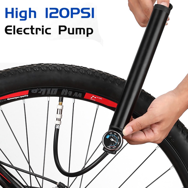 Portable Tire Inflator Electric Air Pump USB Rechargeable Bike Tire ...