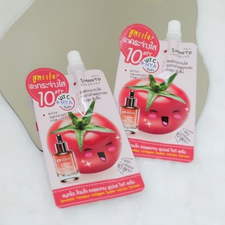 (6 ซอง/กล่อง) Smooto Tomato Collagen Super White Serum สูตรใหม่