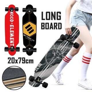 สเก็ตบอร์ด สเก็ตบอร์ดสำหรับมือใหม่ Skateboard เด็กและวัยรุ่น ดับเบิ้ลคลิก สเก็ตบอร์ดเด็กสเก็ตบอร์ด ขนาด80ซม convincing6