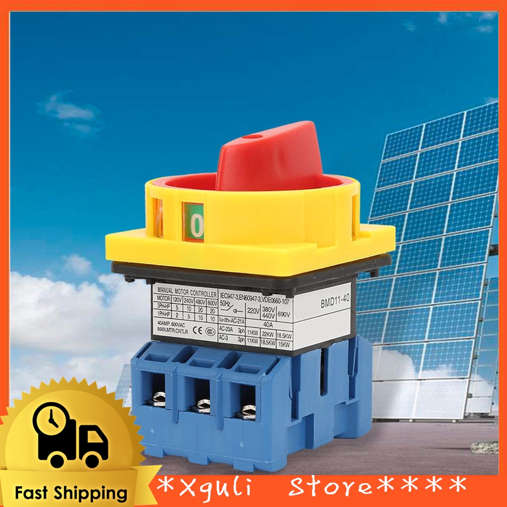 40A/63A Load Circuit Breaker Switch 3Pole 2Position Rotary Cam OnOff