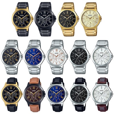 CASIO ผู้ชาย MTP-V300 Series l MTP-V300D-1A,MTP-V300D-2A,MTP-V300D-7,MTP-V300G-1,MTP-V300B,MTP-V300BL,MTP-V300L,MTP-V300