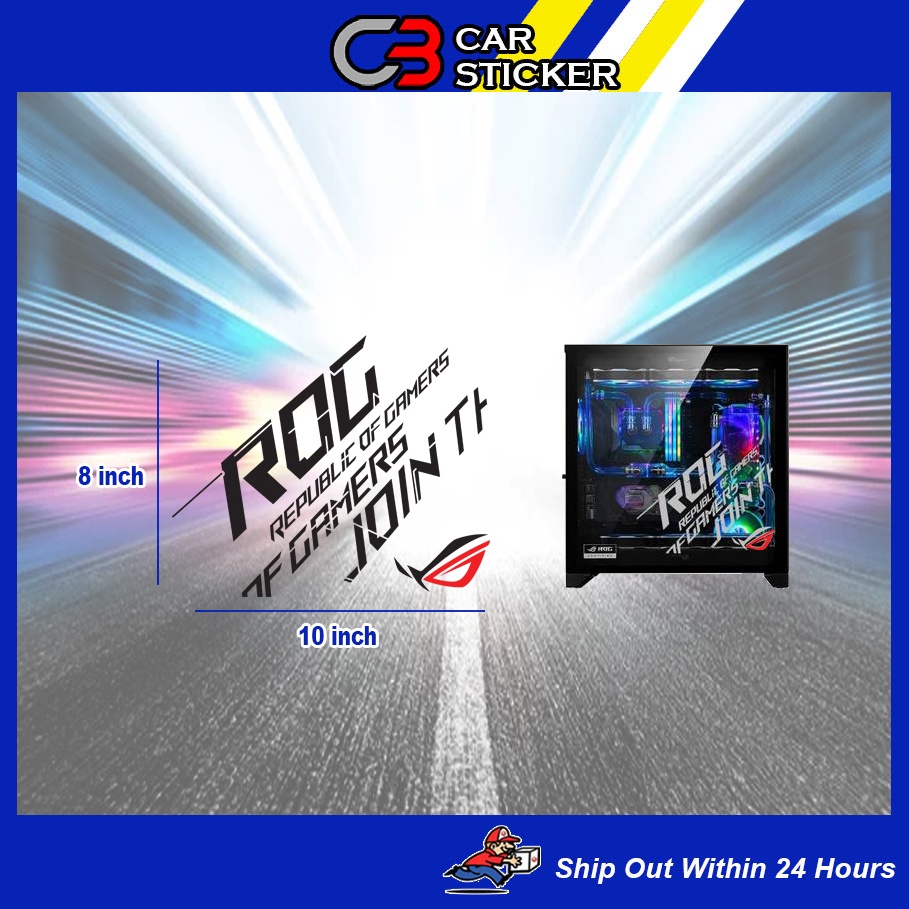 Rog REPUBLIC OF GAMERS STICKER คอมพิวเตอร์ CPU / CS541