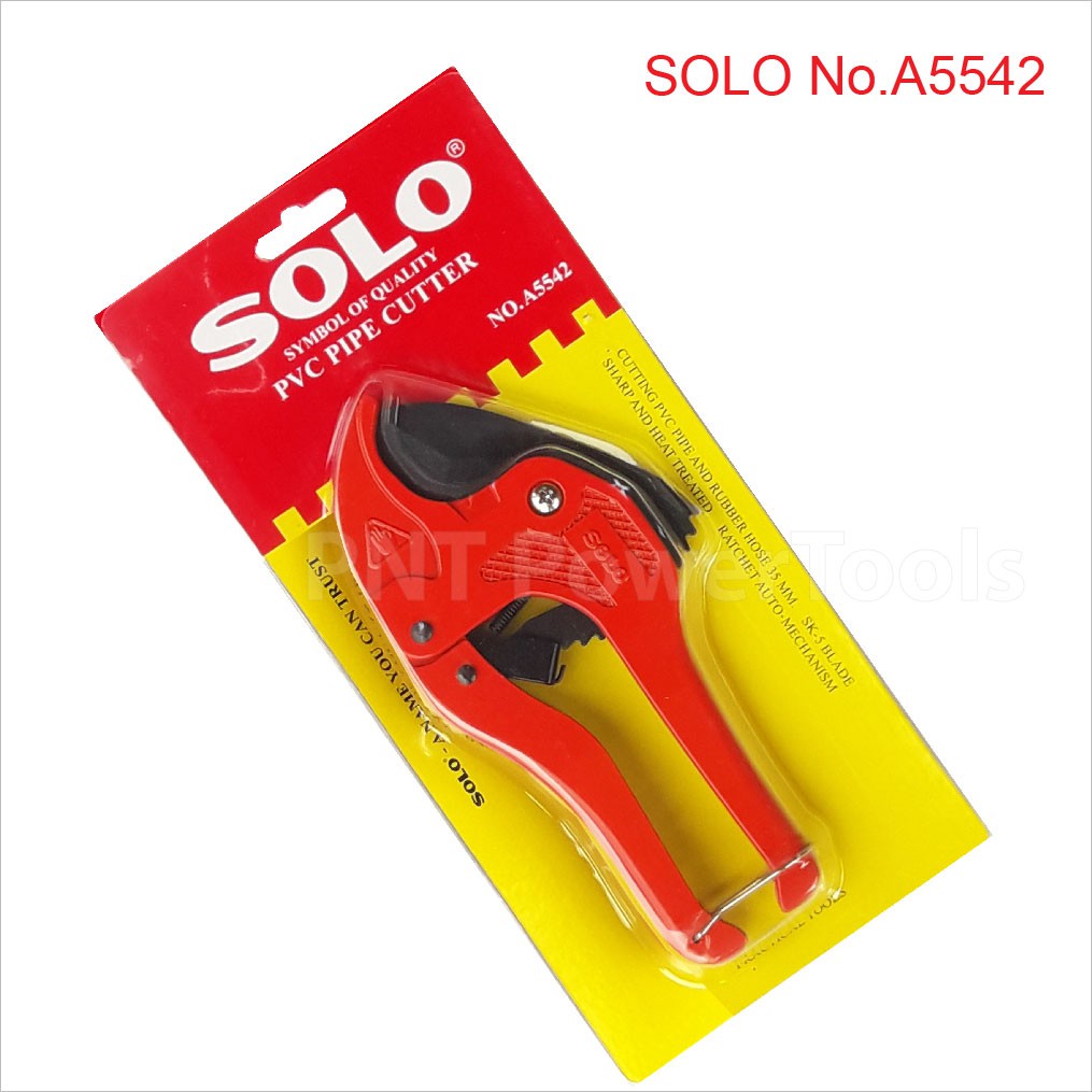 Tools 145 บาท SOLO กรรไกร​ตัดท่อ​ PVC กรรไกร โซโล คีมตัดท่อ กรรไกรตัดท่อพีวีซี กรรไกรตัดท่อpvc 42 mm. คีมตัดต่อ คีมตัดท่อพีวีซี A5542 Home & Living
