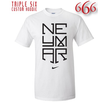 Neymar T-Shirt - สีขาว - ดํา