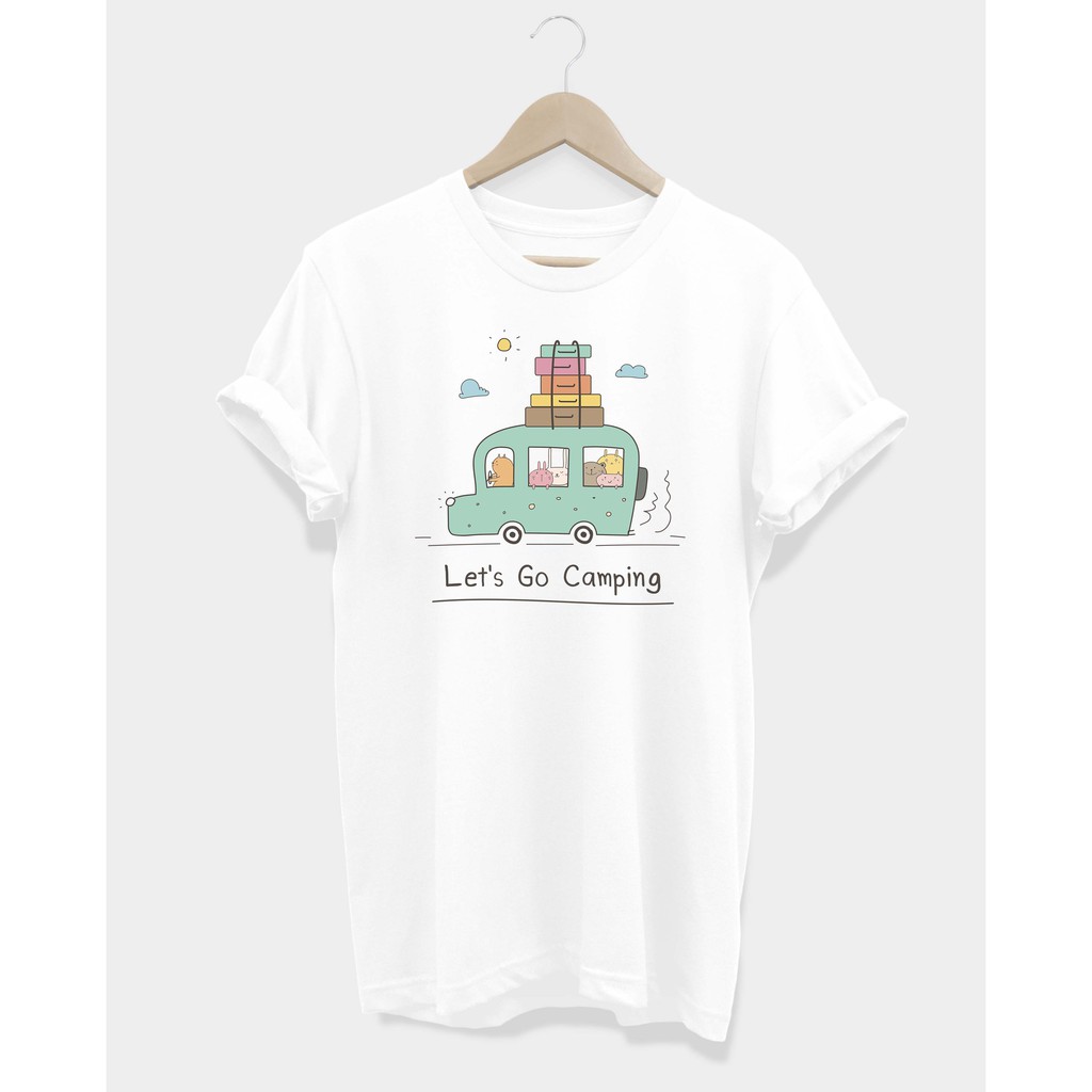เสื้อยืดลาย Let's go Camping