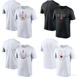 เสื้อยืดแขนสั้น คอกลม ทรงหลวม ลาย NFL Cincinnati Bengals Fan พลัสไซซ์ สําหรับผู้ชาย และผู้หญิง