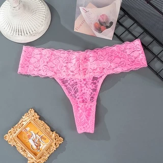 Women Sexy Lace Panties Low waist Thong Underwear Female Temptation G-String Lingerie