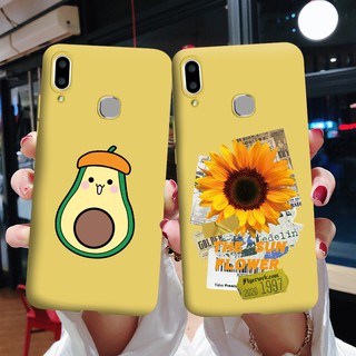 Cute Sunflower Avocado Candy Phone Case Vivo V9 1723 Casing Soft TPU Ultra Slim Matte Back Cover Vivo V9 Youth V 9 Pro Y85 Bumper Cases