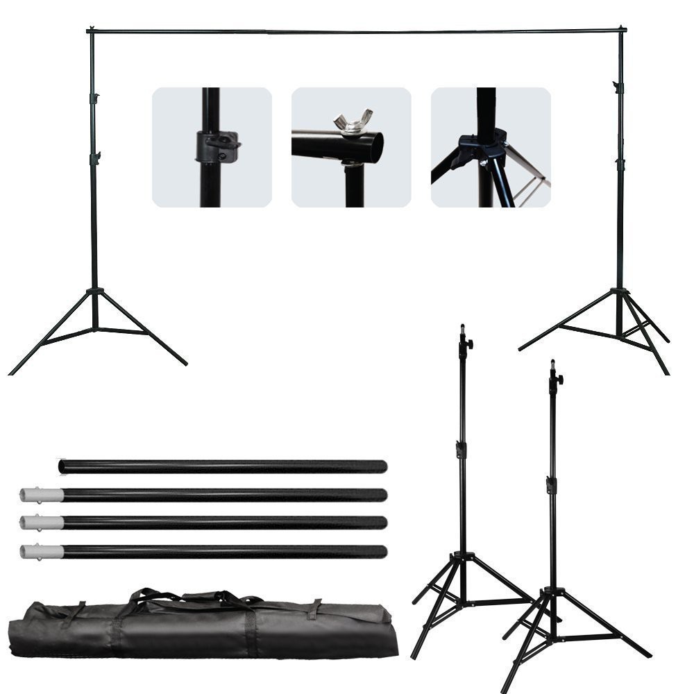 BACK DROP POLE PHOTO BACKDROP PHOTOGRAPHY PHOTO STUDIO BRACKET STAND 3 เมตร 3 M สําหรับ Youtuber Pho