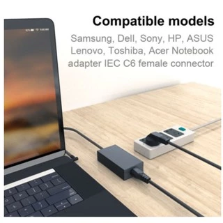 สาย Ac Power 1.2เมตร EU AC สายไฟยูโร IEC C5 สายไฟสำหรับ แล็ปท็อป โน้ตบุ๊ค TVเครื่องพิมพ์