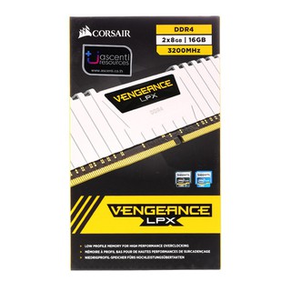 RAM DDR4(3200) 16GB (8GBX2) CORSAIR Vengeance LPX White (CMK16GX4M2B3200C16W)