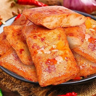 เต้าหู้ปลารสหม่าล่า อร่อย หอมเครื่องเทศ เผ็ดชาเบาๆ 25g 鱼豆腐