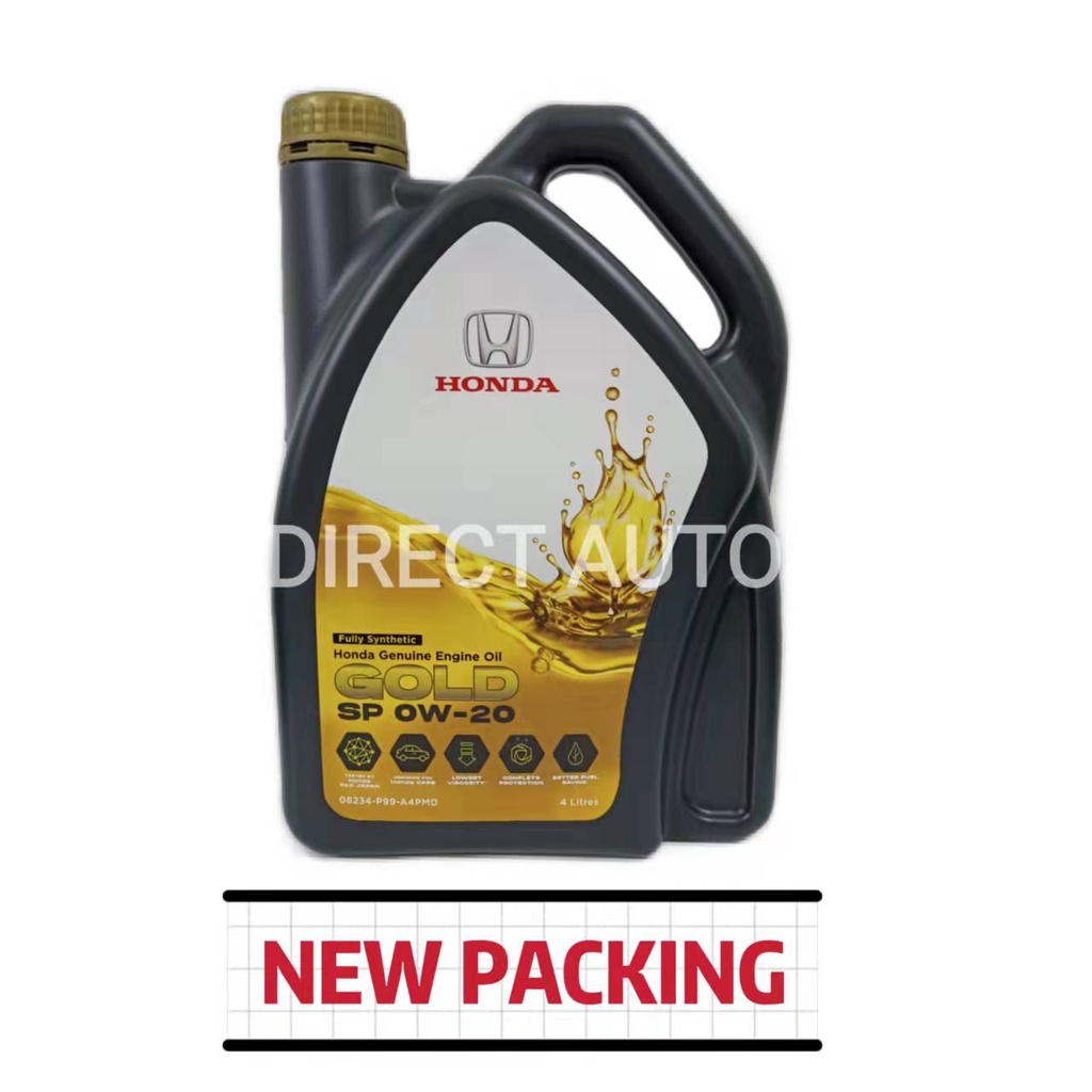 บรรจุใหม่ น้ํามันเครื่อง Honda 0W-20 สังเคราะห์แท้ SP 0W20 4L
