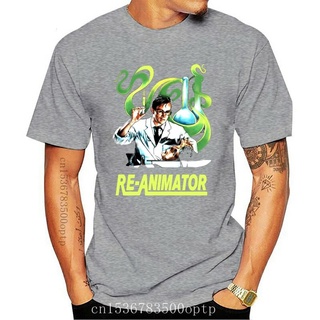 [S-5XL] เสื้อยืดผ้าฝ้าย พิมพ์ลาย Reanimator Classic 80s Horror PGdjll74FCfkdm50