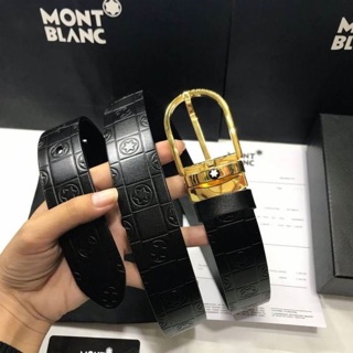 Mont Blanc Belt Hi-end หนังแท้ 💯% ส่งฟรี EMS ✅