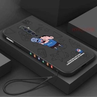 เคส OPPO Reno2 F Reno 2F Reno 2 F 10X Zoom tpu ซิลิโคนเหลว LBXX ขอบตรง นิ่ม