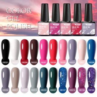 MTSSII ยาทาเล็บเจล UV สีชมพูนู้ด สีแดง 6ml