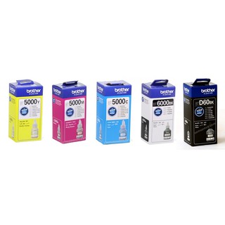 Ink Tank แท้ Brother BT-6000BK , BT-5000C,M,Y dcp-t300 , t500w , t700w , mfc0t800