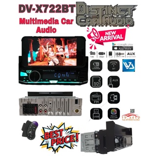 DISTINCT DV-X722BT ขนาด 1 ดิน มาพร้อมฐานจับสมาร์ทโฟน