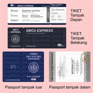 พร้อมส่ง ตั๋วคอนเสิร์ต PASSPORT SMCU EXPRESS SMTOWN LIVE 2022