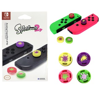 Nintendo Switch Splatoon 2 Analog Caps (Set of 4) ภาพถ่ายจากของจริง