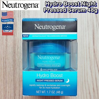 Neutrogena® Hydro Boost Night Pressed Serum 48g นูโทรจีนา ไฮโดร บูสท์ เซรั่ม บำรุงผิวหน้า ตอนกลางคืน สำหรับทุกสภาพผิว