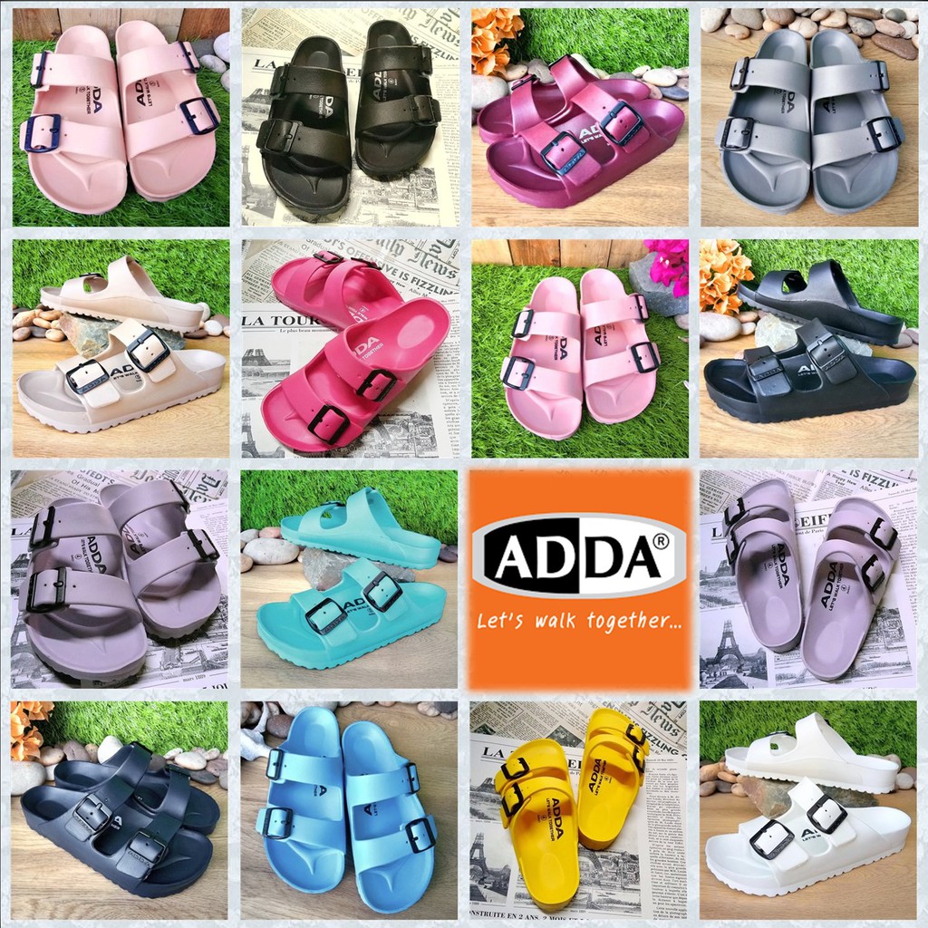 รองเท้าแตะผุ้หญิงแบบสวม รองเท้าแตะแบบสวม ใส่สบาย adda 54R01