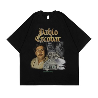 เสื้อยืด | เสื้อยืด ขนาดใหญ่ | Pablo ESCOBAR | สีดํา | Billionstars | Series ชุดวินเทจ