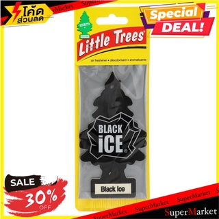 ✨Sale✨ แขวนปรับอากาศรถ LITTLE TREES กลิ่นแบล็คไอซ์ HANGING AIR FRESHENER LITTLE TREES BLACK ICE น้ำหอมปรับอากาศ