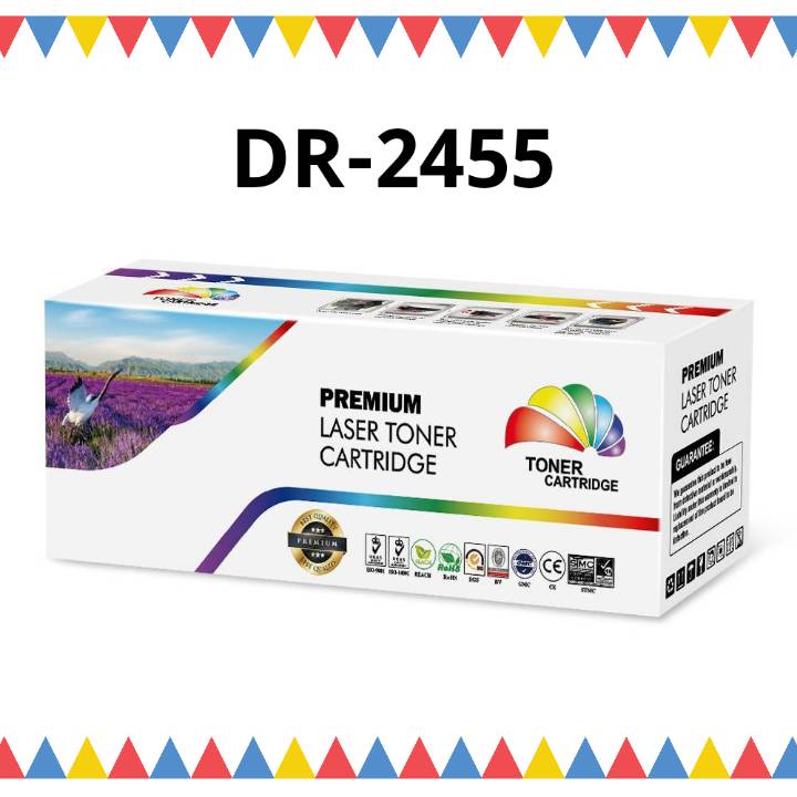 ดรัม หมึกพิมพ์เลเซอร์ DR-2455 จำนวนแผ่น พิมพ์ได้ 12,000 แผ่น HL-L2310D/L2350DW/L2370DW/L2375DW/L2385