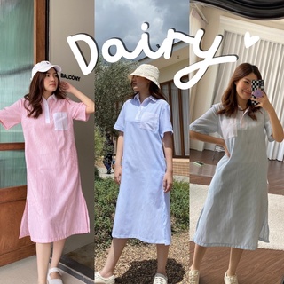 Dairy เดรสยาวแขนสั้น