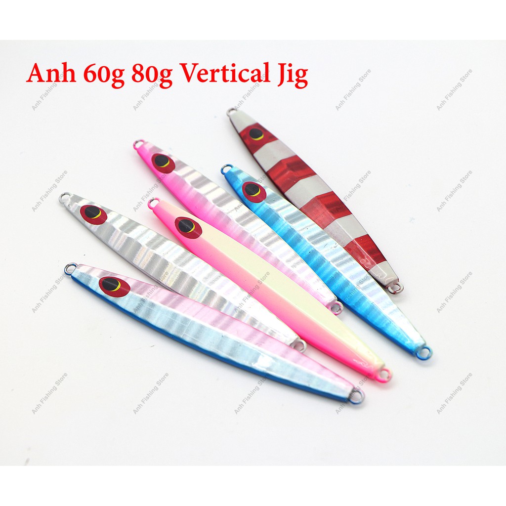 40g 60g 80g แนวตั้ง Jig Slow jig สําหรับเหยื่อล่อ Fishng Jigging