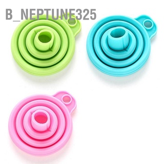 B_Neptune325 กรวยซิลิโคน แบบนิ่ม พับได้ สําหรับแบ่งน้ำมัน และไวน์ 1 ชิ้น